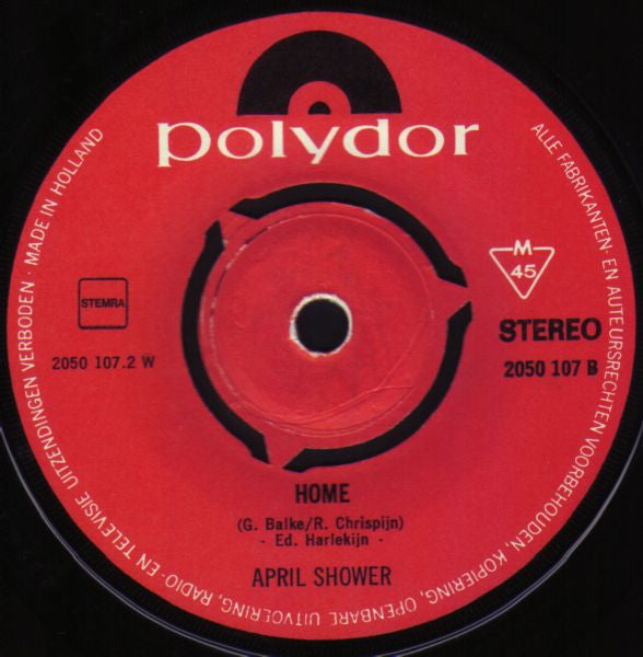April Shower (2) : Railroadsong / Home (7", Single)