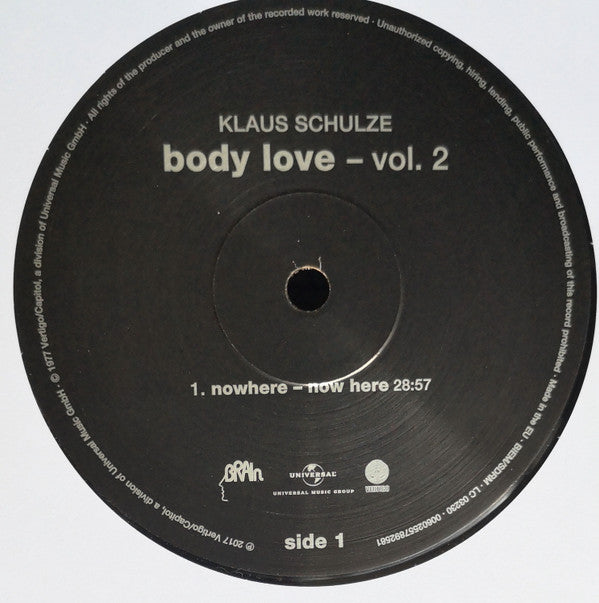 Klaus Schulze : Body Love Vol. 2 (LP, Album, RM, 180)