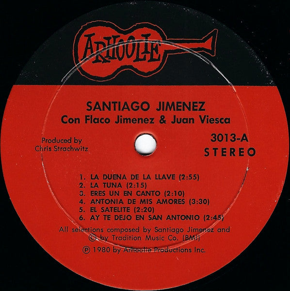 Santiago Jimenez* Con Flaco Jimenez Y Juan Viesca : Santiago Jimenez Con Flaco Jimenez Y Juan Viesca (LP)