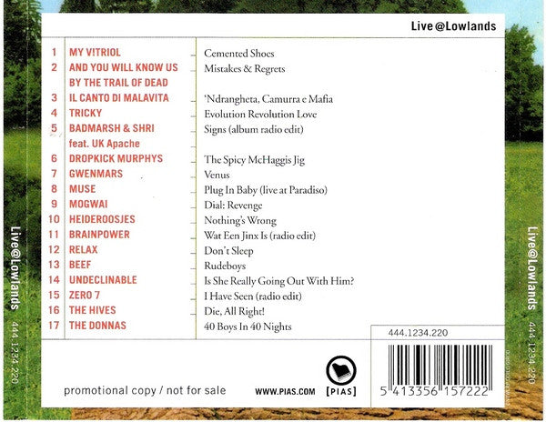 Various : Live@Lowlands (CD, Comp, Promo)
