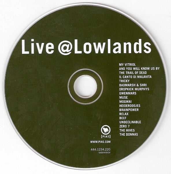 Various : Live@Lowlands (CD, Comp, Promo)