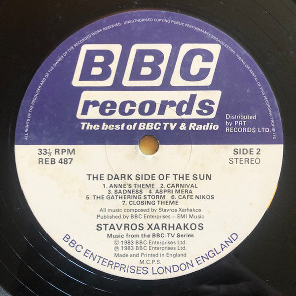 Stavros Xarhakos* : (Music From The BBC TV Series) The Dark Side Of The Sun (LP, Album)