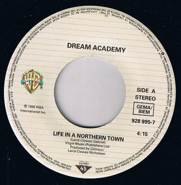 The Dream Academy : Life In A Northern Town (7", Single)