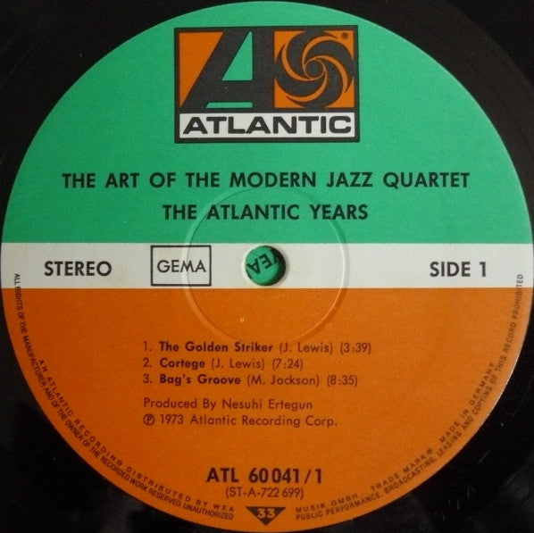The Modern Jazz Quartet : The Art Of The Modern Jazz Quartet - The Atlantic Years (2xLP, Comp)