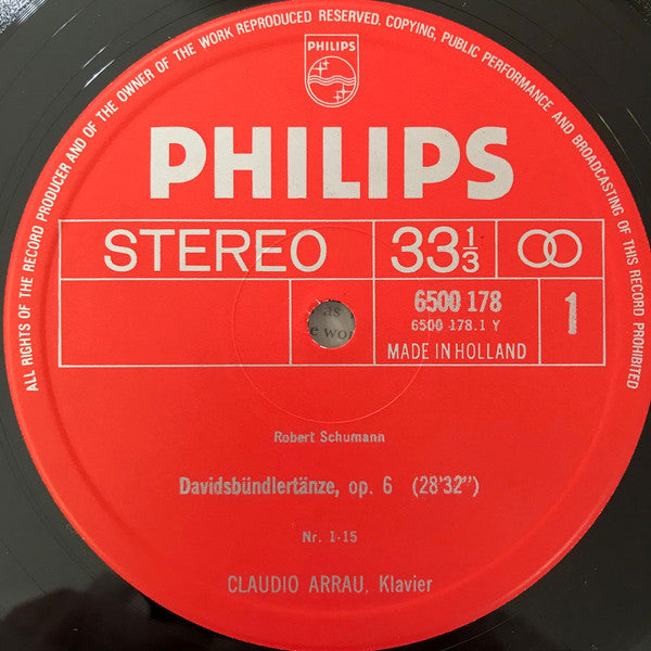 Robert Schumann, Claudio Arrau : Davidsbündlertänze / Nachtstücke (LP)