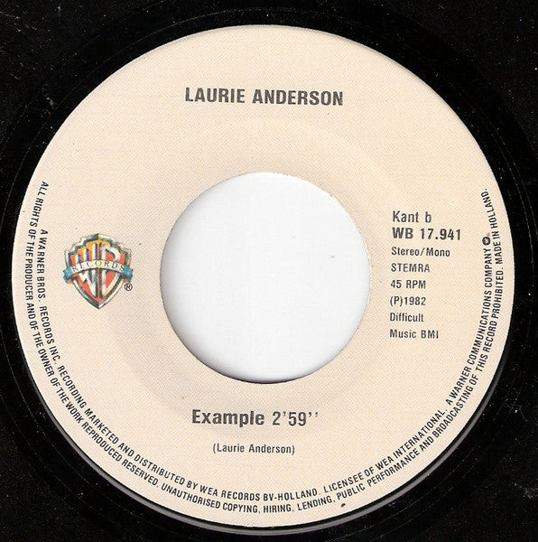 Laurie Anderson : Big Science (7", Single)