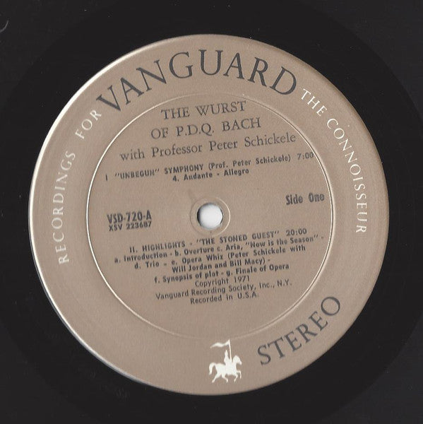 Peter Schickele : The Wurst Of P.D.Q. Bach (2xLP, Album, Comp)