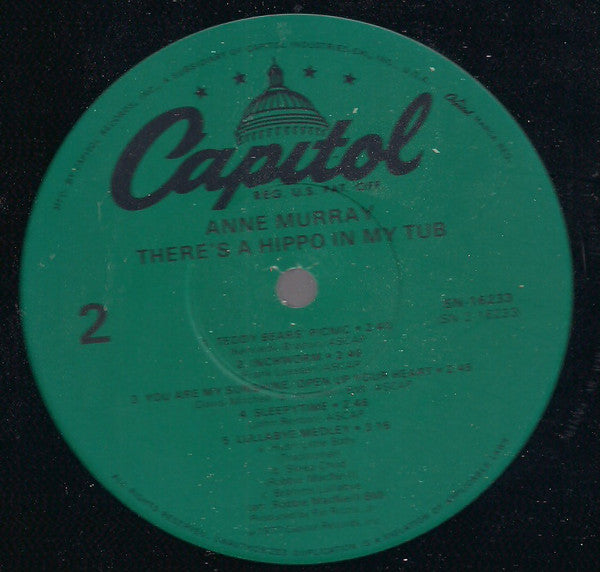 Anne Murray : There's A Hippo In My Tub (LP, Album, RE, Gre)