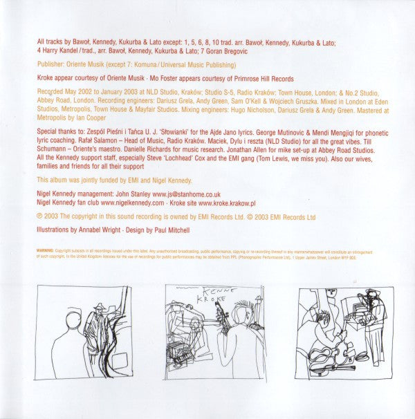 Nigel Kennedy And Kroke : East Meets East (CD, Album)