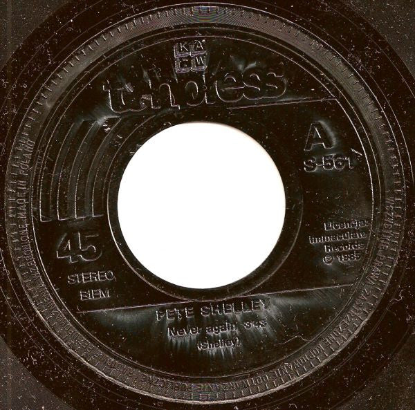 Pete Shelley : Never Again (7", Single)