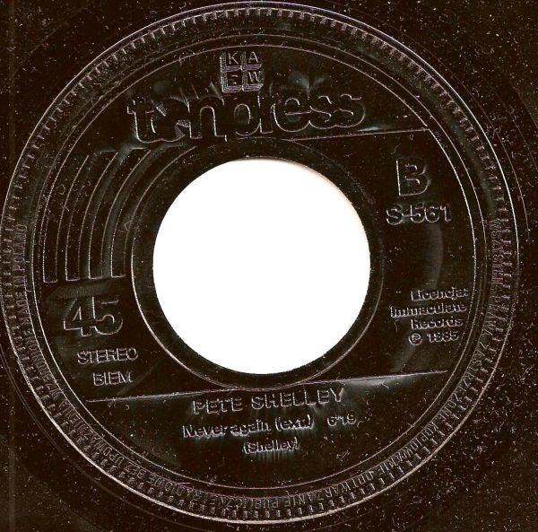 Pete Shelley : Never Again (7", Single)