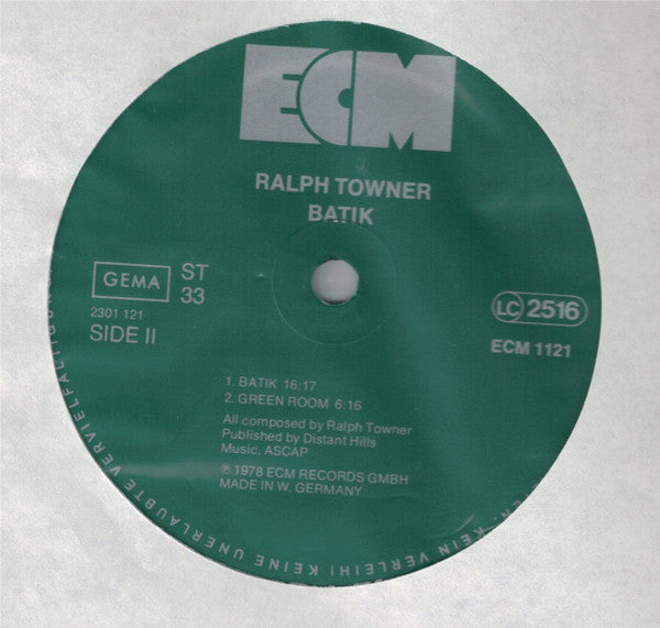 Ralph Towner, Eddie Gomez, Jack DeJohnette : Batik (LP, Album)