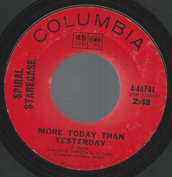 Spiral Starecase : More Today Than Yesterday / Broken-Hearted Man (7", Single, Pit)