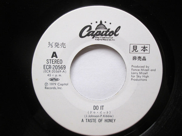A Taste Of Honey : Do It !!/ I Love You (7", Promo)