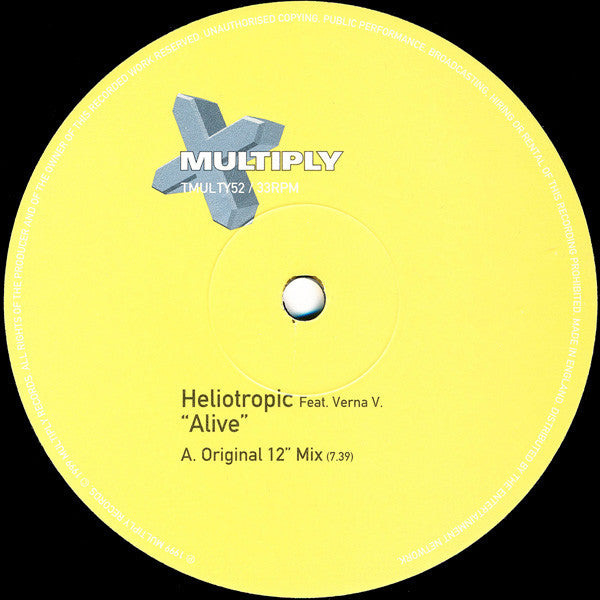 Heliotropic Feat. Verna V : Alive (12")
