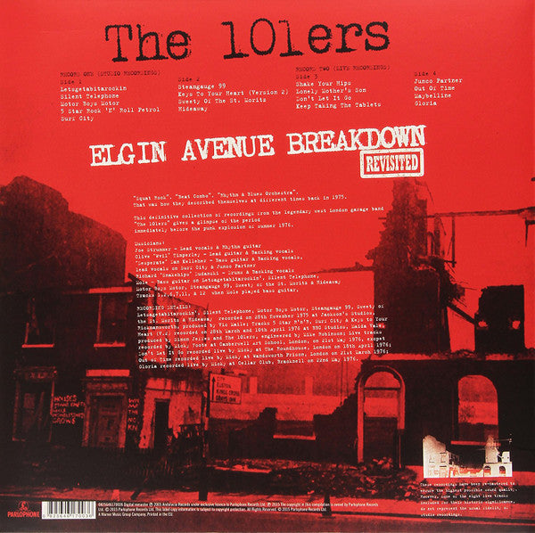 The 101'ers Featuring Joe Strummer : Elgin Avenue Breakdown Revisited (2xLP, RSD, Comp, Ltd, RE, RM, Red)