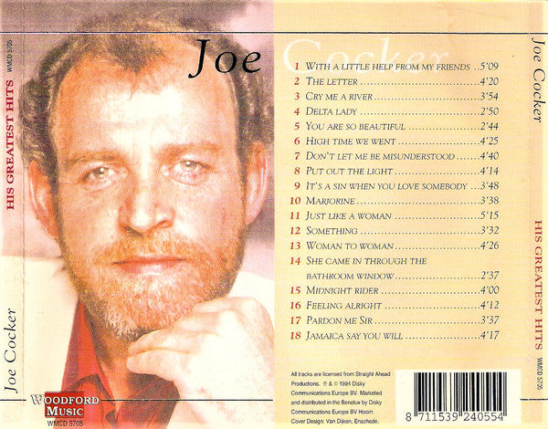 Joe Cocker : His Greatest Hits (CD, Comp)