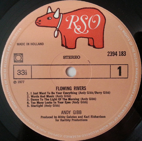 Andy Gibb : Flowing Rivers (LP, Album)