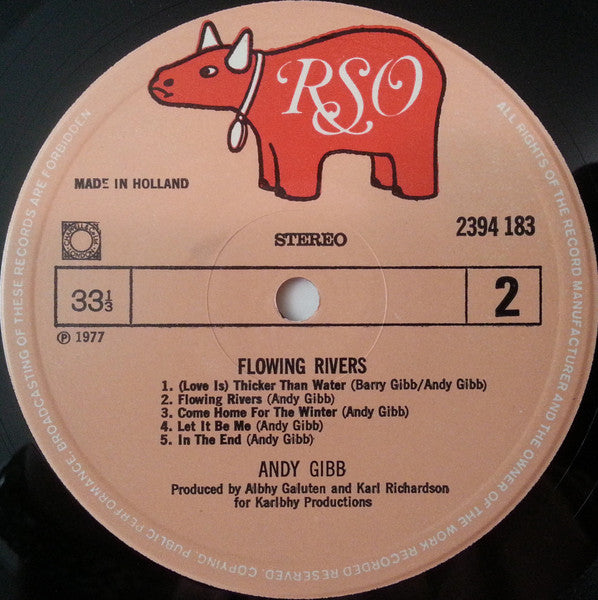 Andy Gibb : Flowing Rivers (LP, Album)