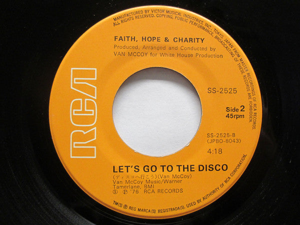 Faith, Hope & Charity : Just One Look (7", Single)