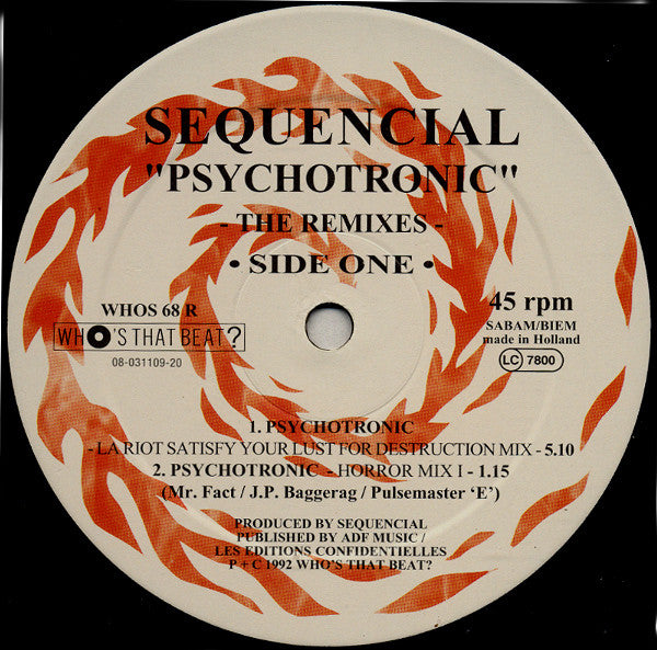 Sequencial : Psychotronic (The Remixes) (12")