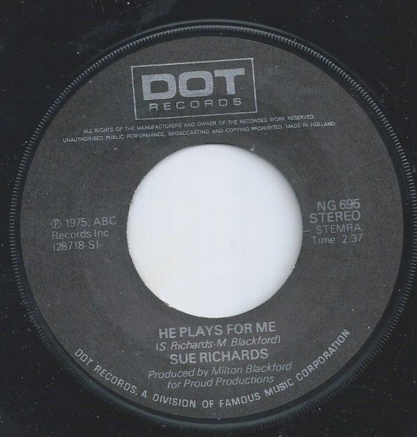 Sue Richards : Sweet Sensuous Feelings (7", Single)