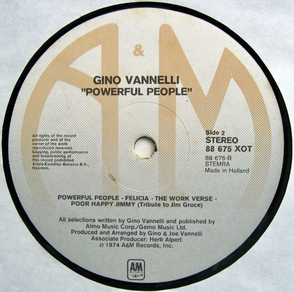 Gino Vannelli : Powerful People (LP, Album)