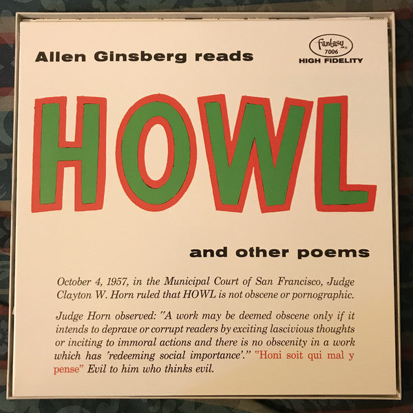 Allen Ginsberg : Howl (LP, Dlx, RE, Red)