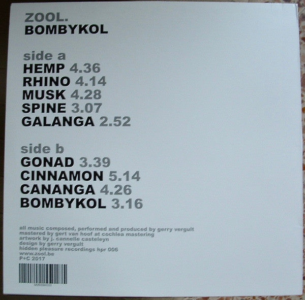Zool. : Bombykol (LP, Album, Num, Red)