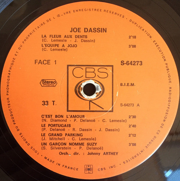 Joe Dassin : Joe Dassin (LP, Album, Gat)