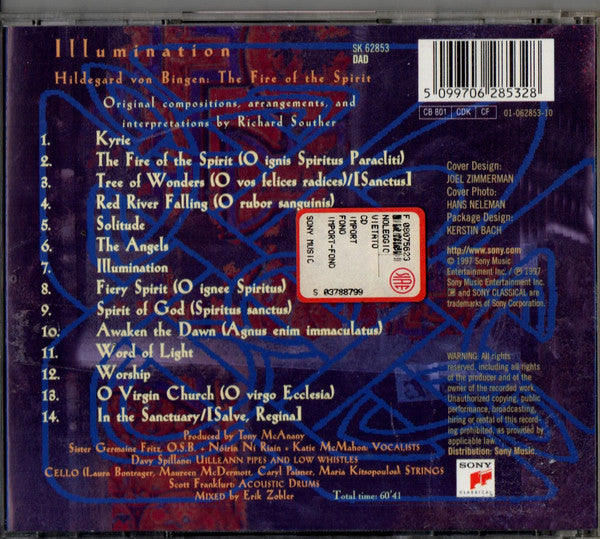 Hildegard Von Bingen - Richard Souther : Illumination (Hildegard Von Bingen: The Fire Of The Spirit) (CD, Album)