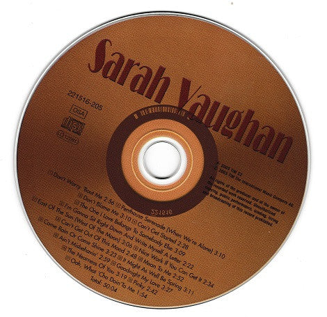 Sarah Vaughan : The Best Of Sarah Vaughan (Original Hits) (CD, Comp)