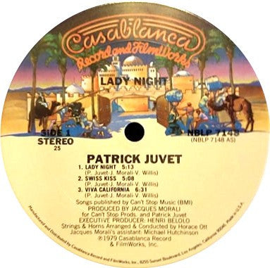 Patrick Juvet : Lady Night (LP, Album, San)
