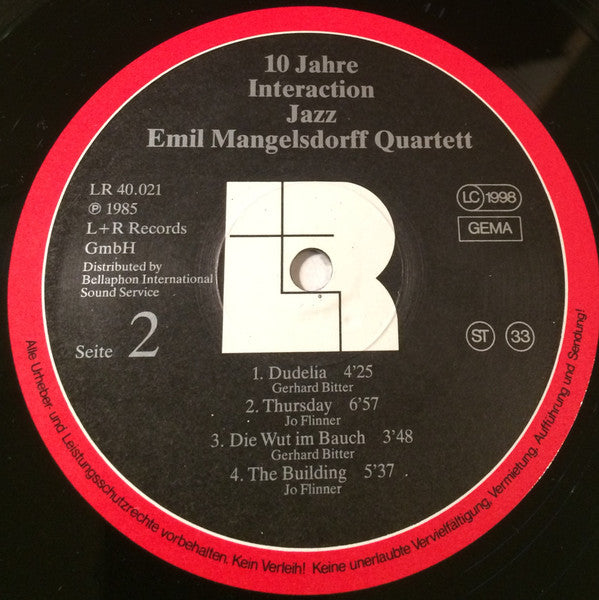 Emil Mangelsdorff Quartett : 10 Jahre Interaction Jazz (LP, Album)