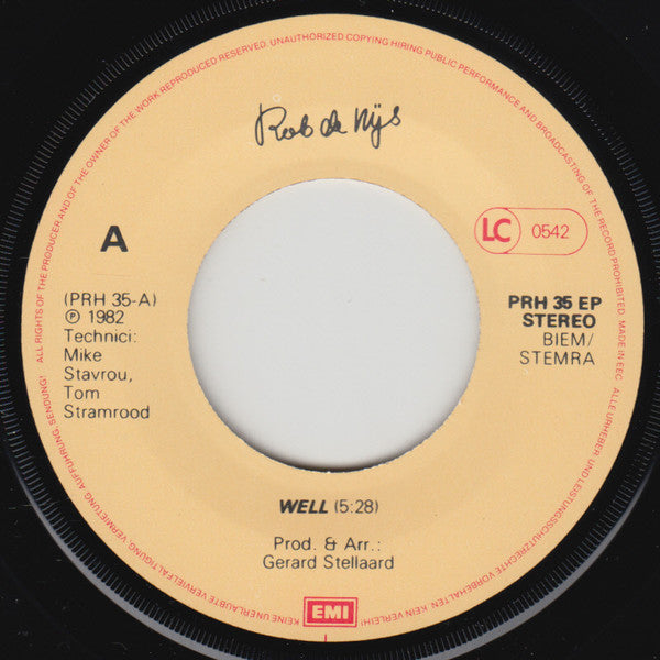 Rob de Nijs : Well (7", EP)