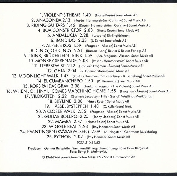 The Violents (2) : Spotlight (CD, Album, Comp)