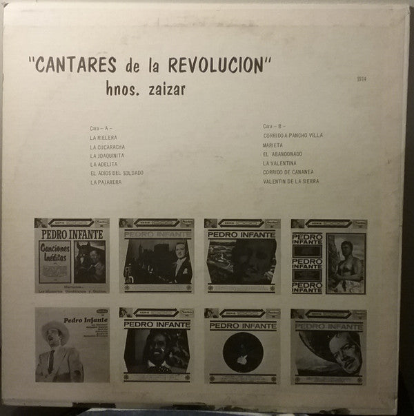 Hermanos Záizar : Cantares De La Revolución (LP, Album)