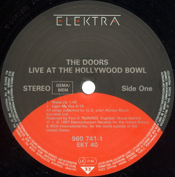 The Doors : Live At The Hollywood Bowl (LP)