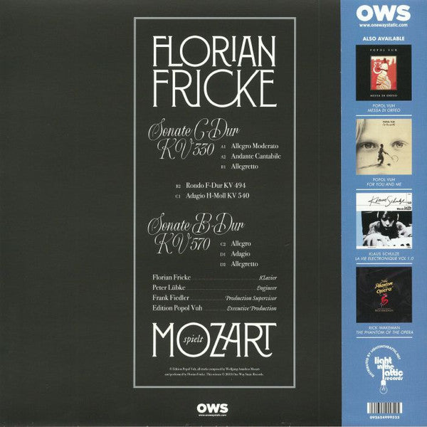 Florian Fricke : Spielt Mozart (2xLP, Album, Ltd, RE)