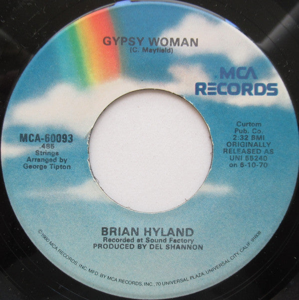 Brian Hyland : Lonely Teardrops / Gypsy Woman (7", RE)