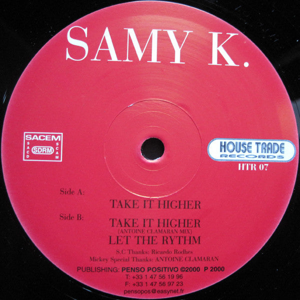 Samy K : Take It Higher (12")