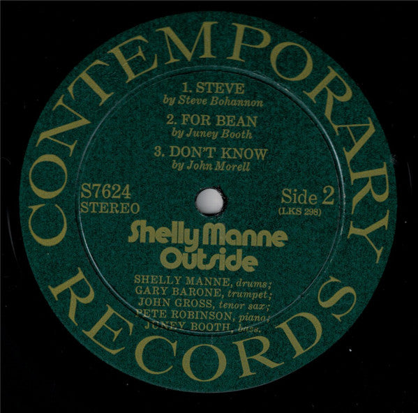 Shelly Manne : Outside (LP, Album, RE)