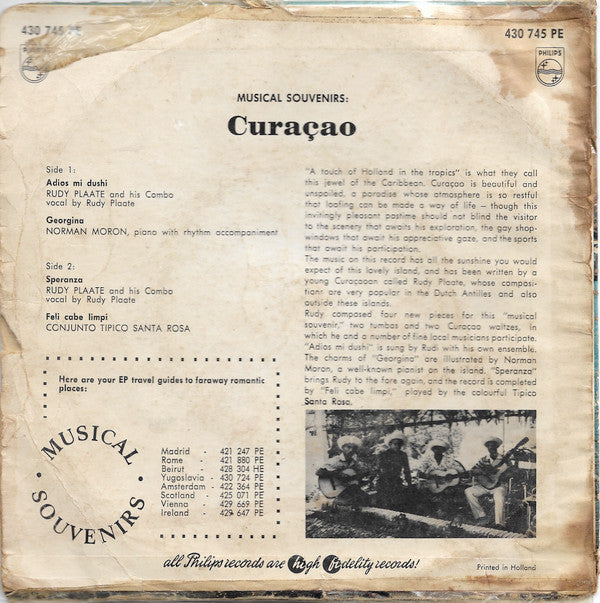 Rudy Plaate : Musical Souvenirs: Curaçao (7", EP)