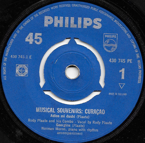 Rudy Plaate : Musical Souvenirs: Curaçao (7", EP)