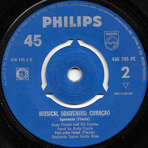 Rudy Plaate : Musical Souvenirs: Curaçao (7", EP)