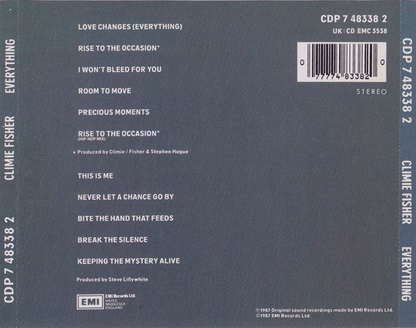 Climie Fisher : Everything (CD, Album)