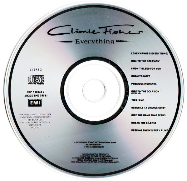 Climie Fisher : Everything (CD, Album)