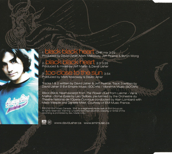 David Usher : Black Black Heart (CD, Maxi)