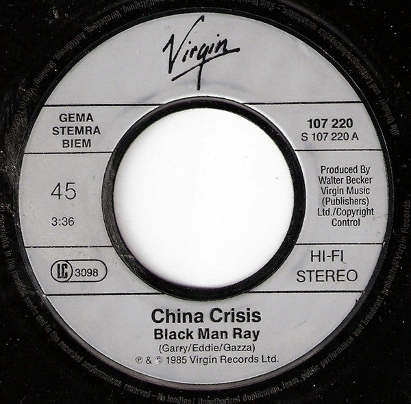 China Crisis : Black Man Ray (7", Single)