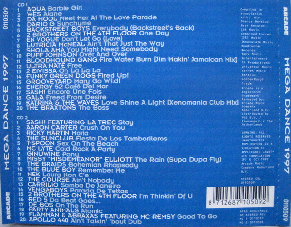 Various : Mega Dance 1997 (2xCD, Comp)